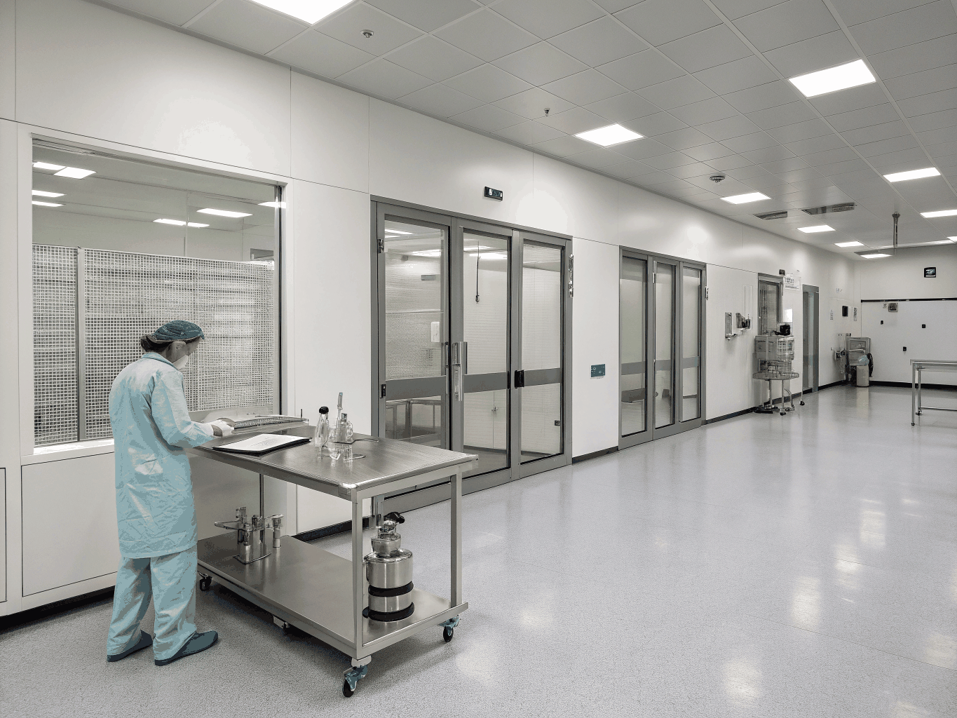 Compliance and documentation records review in clean-room facility