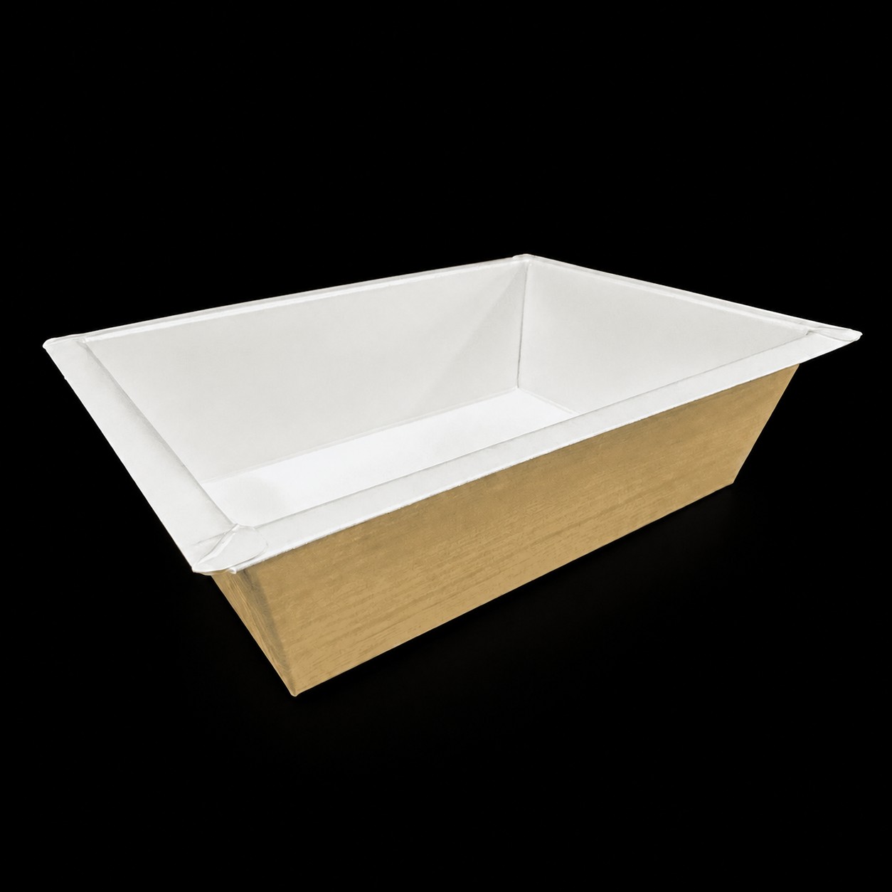Ovenable paperboard tray with peelable CPET liner