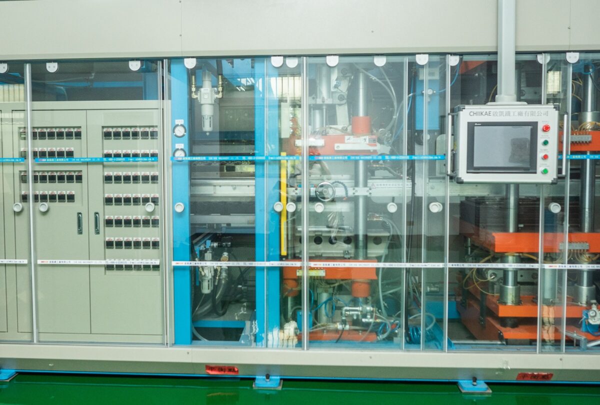 Precision thermoforming production line in Taichung facility